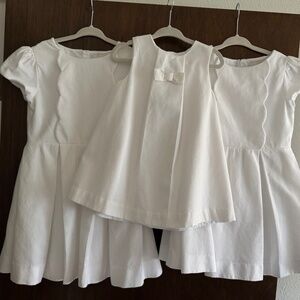 White Jacadi Paris Toddler Dresses